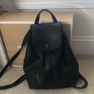 Black longchamp backpack